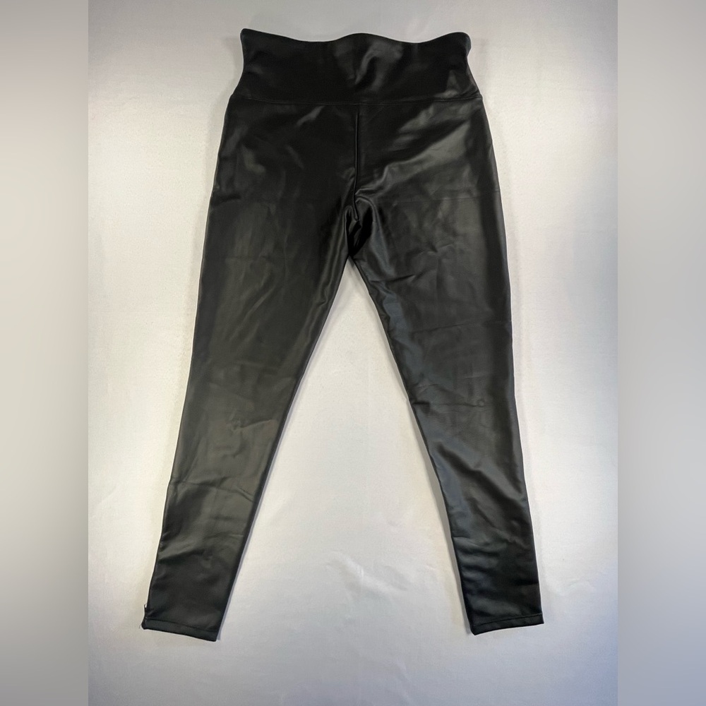 Yummie Faux Leather Shaping Leggings w/Ankle Zippers - Picture 4 of 6